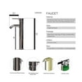 thumbnail image 3 of FULLWATT 28 Inch Modern Bathroom Vanity Set with Mirror Wall Mount Wood Color Cabinet Glass Sink Chrome Faucet and Pop Up Drain, 3 of 12