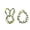 1 Bunny1 Egg, variant on Easter Rabbit and Eggs Wreath Metal Frame Wire Form Floral Garden Bunny Shaped Wire Wreath Form for Easter DIY Craft Project Indoor Outdoor Holiday Hanging Decor 16 Inches (Egg)