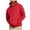 Red, variant on Zylanna Men's Pullover Hoodies, Workout Running Elastic Hooded Sweatshirt Long Sleeve Athletic Jacket with Pockets Black Size 3XL