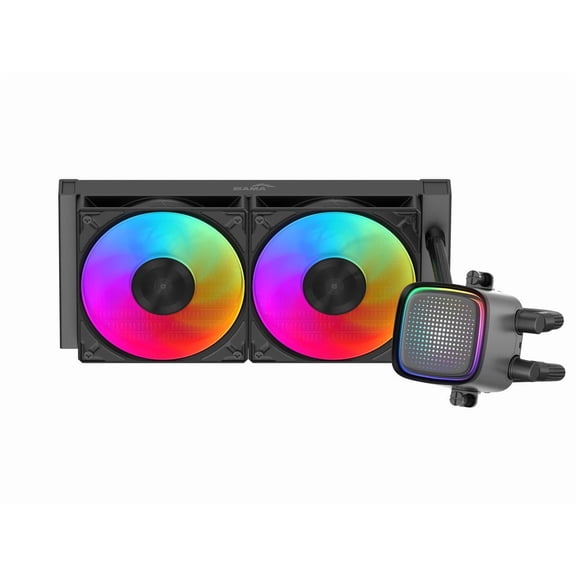 Sama L50Black(240mm) 240mm ARGB Liquid CPU Cooler Black Dual 120mm