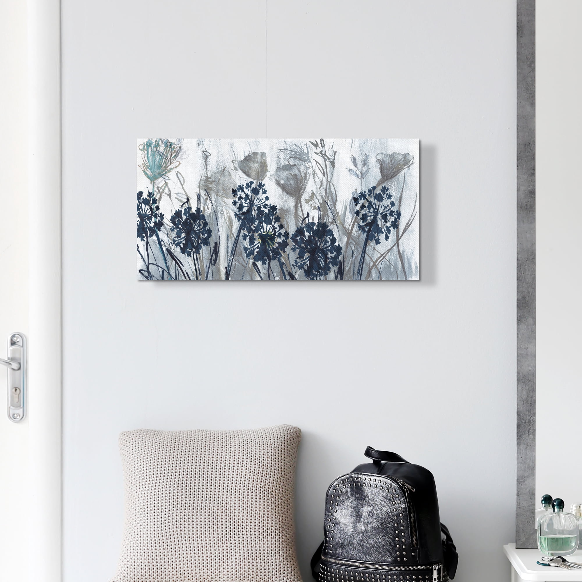 Indigo Field by Susan Jill Wrapped Canvas Art Painting Print