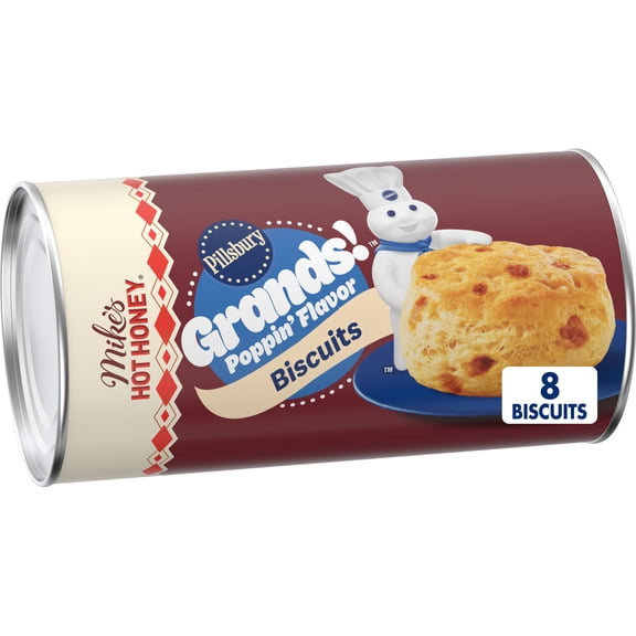 Pillsbury Grands! Poppin' Flavor Hot Honey Biscuits Dough 8 Count
