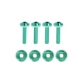 thumbnail image 1 of Tornillos para Parabrisas Unique Bargains para Harley Touring FLTRX Road Glide 2015-2023 4 Pcs Tornillos 4 Pcs Arandelas Aleación de Titanio Verde, 1 of 6