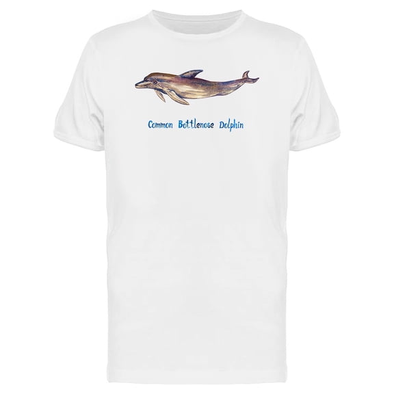 Common Bottlenose Dolphin T-Shirt Men -Image by Shutterstock, Male XX-Large