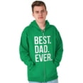 thumbnail image 3 of Best Dad Ever Fathers Day Gift Zip Hoodie Sweatshirt Men Brisco Brands S, 3 of 6