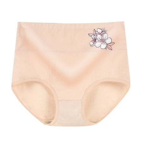 

Larisalt Womens Panties Underwear for Women Thong Low Rise Panties Beige XL