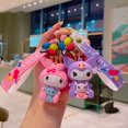 thumbnail image 2 of Sanrio-Llavero colgante de dibujos animados Kuromi My Melody, llavero, figuras de acción de Anime, modelo de colección, juguetes para niños, regalos de joyería, 2 of 4