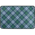 thumbnail image 5 of SKYSONIC Shower Curtain and Rug Set Tartan Seamless Pattern Polyester Waterproof Bath Curtain and Mat for Bathroom with Hooks 72 x 72 Inches, 5 of 6