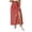 Red, variant on Women's Printed Maxi Skirt with Side Slit, Casual High Waist Flowy Long Skirt, Boho Summer Skirt for Vacation, Beach and Daily Wear,Black,L