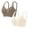 BB28_Khaki&Beige, variant on 2PCS Wireless Jelly Bra for Women Adjustable Strap Supportive Bra Seamless Full Coverage Bralette Khaki&Taupe L