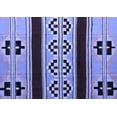 thumbnail image 1 of Ahgly Company Indoor Rectangle Southwestern Blue Country Area Rugs, 2' x 5', 1 of 4