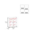 thumbnail image 3 of JERFIT 21 inch Modern White Medicine Cabinet with Mirror Door, 4 Adjustable Shelves, Towel Bar for Bathroom or Kitchen Storage, 3 of 8