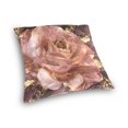thumbnail image 3 of Roses Flower Gold Leaf Throw Pillow Covers Couch Pillowcases Decor for Bed Sofa 18" x 18", 3 of 7