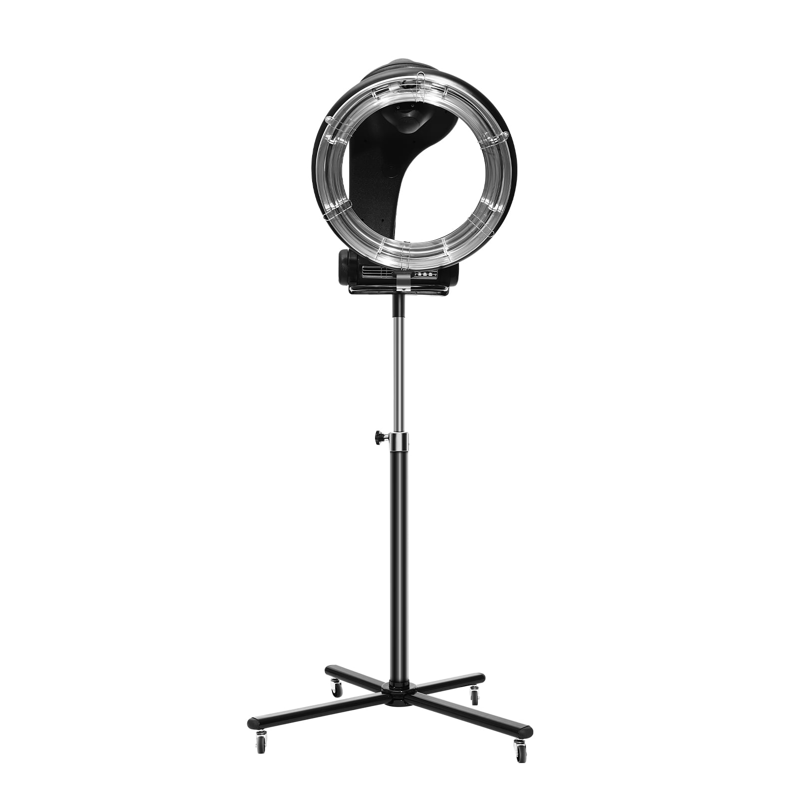 3-in-1 Orbiting Infrared Hair Dryer, 110V US Plug, 55.12-64.96in Adjustable Height, Digital Timer & Temp Control, 4-Wheel Base, Ideal for Salon Dyeing & Styling