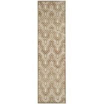 SAFAVIEH Paradise Edwyna Geometric Tessellation Runner Rug, Caramel/Cream, 2'2" x 8'