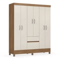 thumbnail image 2 of Closet Ropero de 6 Puertas 2 Cajones Color Blanco/Café Modelo 62920-140, 2 of 12