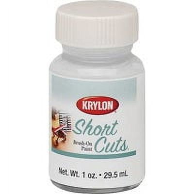 Krylon KSCB025 Short Cuts Brush-On Paint, Gloss White, 1 Ounce