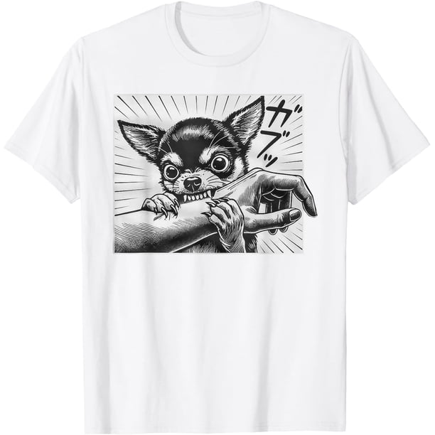 Chihuahua Dog Bite Funny Chihuahua Lover Camiseta