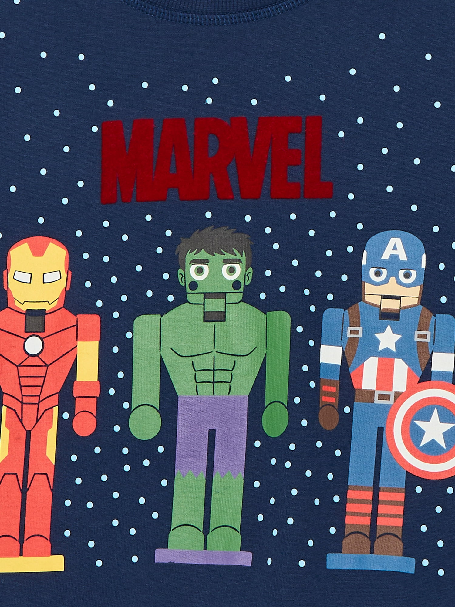 Marvel Toddlers' Graphic Crewneck Sweatshirt with Long Sleeves, Sizes 12M-5T