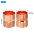 thumbnail image 2 of Uxcell reductor de cobre de 1 1/2" a 1 3/8" ID, 2 piezas de acoplamiento de cobre reductor, accesorio de presión para tubo, conector adaptador, 2 of 5
