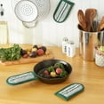 thumbnail image 3 of Dark Green Chef Stripe Pan Handle (Set of 3), 3 of 5