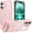 Frosted Matte Girly Pink, variant on MYKOMI for iPhone 16 case: [fit for Magsafe] Strong Magnetic & Invisible Stand, Military-Grade Drop Protection with Screen Protector, Adjustable Kickstand Slim Frosted Translucent Matte Phone Case