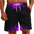 thumbnail image 4 of Penkiiy Carnivals Shorts, Men's Basketball Shorts Casual Workout Athletic Shorts Mesh Graphic Print Running Short Pants 3XL Purple, 4 of 9