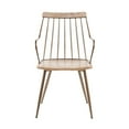 thumbnail image 7 of Lumisource Preston Farmhouse Chair in Antique Copper Metal and White Washed Wood, 7 of 7