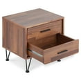 thumbnail image 3 of ACME Deoss Nightstand with 2 Drawers in Walnut, 3 of 7