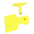 thumbnail image 1 of Livestock Identification Tags, Blank Style Livestock Ear Tags Pure Yellow 100 Sets  For Stock Farming, 1 of 8
