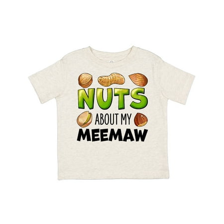 

Inktastic Nuts About My Meemaw Peanut Almond Pistachio Gift Toddler Boy or Toddler Girl T-Shirt