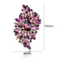 thumbnail image 5 of Tnobhg Elegant Colorful Glass Rhinestones Irregular Shape Brooch Pin Vintage Hat Scarf Shawl Badge Bridal Gift Dress Accessories, 5 of 7
