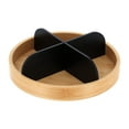 thumbnail image 7 of Rotating Bathroom Organizer with 4 Compartments - Bamboo Base Black Finish, 7 of 7