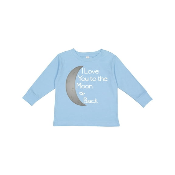 Inktastic I Love You to the Moon & Back. Boys or Girls Long Sleeve Toddler T-Shirt