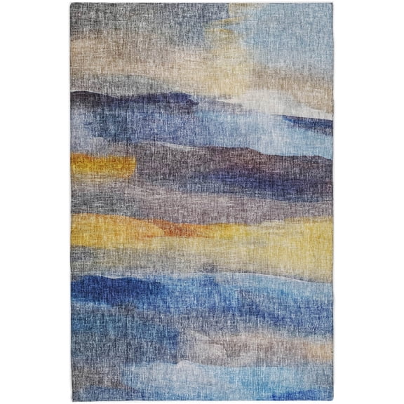 Dalyn Rugs Boca Area Rug BO4 BO4BU3X5 Blue, 3' x 5'