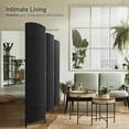 thumbnail image 3 of Sorbus 6 Panel Room Divider Tall Privacy Partition Screen Extra Wide Double Hinged Mesh Hand-Woven Folding Wall Divider - 6ft, 3 of 7