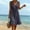 *Black, variant on ClodeEU Women's Sleeveless V Neck Ruffle Hem Midi Dress,Casual Drawstring Waist Flowy Sundress Black,Women's Plus L