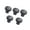 Pearl black, variant on 5/10Pcs Cabinet Pull Aluminum Alloy Dressers Knob Pumpkin Drawer Door Pulls Handles Kitchen Bedroom Furniture Hardware