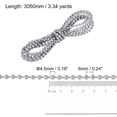 thumbnail image 2 of Unique Bargains Chaîne Perlée de 3,34 Verges pour Stores à Rouleau, Cordon pour Pièces de Réparation de Fenêtre, Gris, 2 of 5