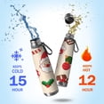 thumbnail image 2 of Christmas 29oz Stainless Steel Insulated Thermos with Tea Filter, 360° Printed Travel Bottle, Leakproof BPA-Free Flask with Anti-Slip Base, 304 Inner & 201 Outer, Vacuum Cup, 2 of 6