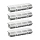 thumbnail image 4 of Cajas organizadoras de tornillos de 4 piezas, contenedores de hardware, organizador de contenedores de 4 compartimentos Gris, 4 of 8
