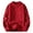 Red(2025), variant on Yiliang Cable knit Classic Sweater for Men Fall and Winter Long Sleeve Warm and Thermal Top Clothes ,Black,3XL