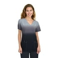 thumbnail image 3 of Women's Medical Nursing Ombre Scrub Uniform Print Top GT Performance-Gray/Black-Large, 3 of 7