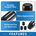 thumbnail image 6 of Unique Bargains Gear Shift Knob Forged Fiber Cylinder 7cm for Automatic and Manual Vehicle with 3 Adapter Black 1 Set, 6 of 7