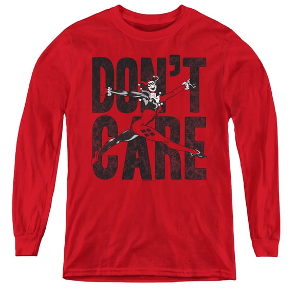 Jla - Donâ??T Care - Youth Long Sleeve Shirt - X-Large