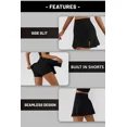thumbnail image 5 of Omthaka Women's High Waisted Tennis Skirt Athletic Golf Skirt Women Tennis Skorts Side Slit Skater Skorts Skirts for Women, 5 of 6