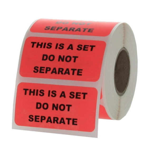 This Is A Set Do Not Separate Labels 2" x 1"