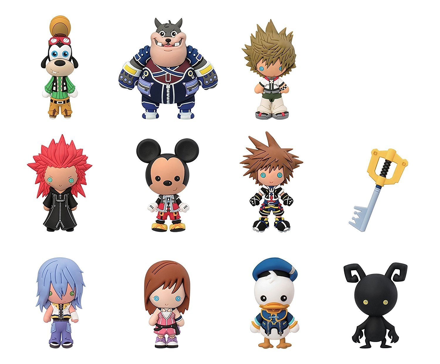 Kingdom Hearts 3D PVC Foam Collectible Blind Box Key Chain Toys