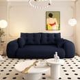 thumbnail image 6 of Miekor Furniture Human Dog Bed, Lazy Sofa Couch, 78.7" Multi-Functional Foldable Sofa Bed, 3-in-1 Teddy Fabric Foam-Filled Sleeper Sofa Bed for Living Room,Guest Bed,Playroom,Dark blue No4296, 6 of 9