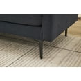 thumbnail image 5 of L Shaped Sectional Sofa with Convertible Chaise, Oversized 6-Seat Corner Couch Set for Living Room, Modern Linen Fabric Sofa with Metal Legs and Storage Ottoman, 5 of 9